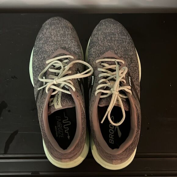 Brooks Womens Launch 6 1202851B011 Shark Aqua Lace Up Running Shoes B60 - Picture 7 of 11